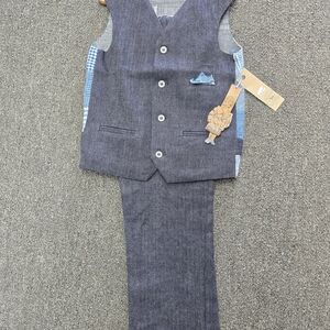Kids Navy Blue Formal Matching Set
